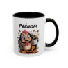 Tasse Personnalisée Prénom Poule Café – Mug Humour Matin Énergique – Cadeau Original 325ml