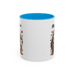 Tasse Personnalisée Prénom Poule Café – Mug Humour Matin Énergique – Cadeau Original 325ml