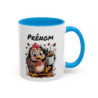 Tasse Personnalisée Prénom Poule Café – Mug Humour Matin Énergique – Cadeau Original 325ml