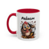 Tasse Personnalisée Prénom Poule Café – Mug Humour Matin Énergique – Cadeau Original 325ml