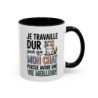 Tasse Humour Mon Chat Vie Meilleure – Mug Chat Mignon pour Amoureux des Chats – Cadeau Propriétaire de Chat 325ml