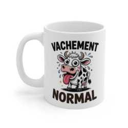 Mug Vachement Normal – Tasse Humour Vache Délirante – Idée Cadeau Drôle Amoureux des Animaux