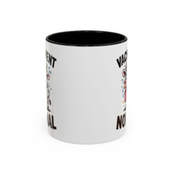 Tasse Humour Vache “Vachement Normal” – Mug Vache Cartoon Drôle – Cadeau Amusant 325ml Noir Bleu Rouge