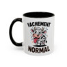 Tasse Humour Vache “Vachement Normal” – Mug Vache Cartoon Drôle – Cadeau Amusant 325ml Noir Bleu Rouge