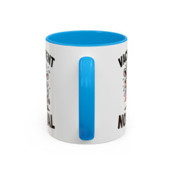 Tasse Humour Vache “Vachement Normal” – Mug Vache Cartoon Drôle – Cadeau Amusant 325ml Noir Bleu Rouge