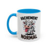 Tasse Humour Vache “Vachement Normal” – Mug Vache Cartoon Drôle – Cadeau Amusant 325ml Noir Bleu Rouge