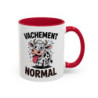 Tasse Humour Vache “Vachement Normal” – Mug Vache Cartoon Drôle – Cadeau Amusant 325ml Noir Bleu Rouge