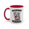 Tasse Humour Vache “Vachement Normal” – Mug Vache Cartoon Drôle – Cadeau Amusant 325ml Noir Bleu Rouge