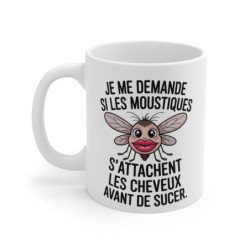 Mug Humour Moustique Drôle – Tasse Citation Insecte 325ml Cadeau Original