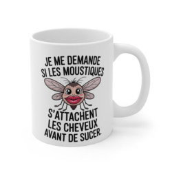Mug Humour Moustique Drôle – Tasse Citation Insecte 325ml Cadeau Original