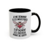 Tasse Moustique Humour – Mug Insecte Cartoon Drôle – Cadeau Original Fun et Décalé 325ml Noir Bleu Rouge