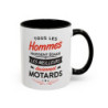 Tasse Motard Humour – Tous les Hommes Naissent Égaux les Meilleurs Deviennent Motards – Mug Cadeau Passion Moto