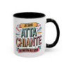 Tasse Je Suis Attachiante du Matin au Soir – Mug Humour Femme Drôle et Tendance – Cadeau Original 325ml Noir Bleu Rouge