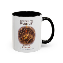 Tasse Signe Astrologique Scorpion Humour – Je Ne Suis Pas Parfait Mais Je Suis Scorpion – Mug Horoscope