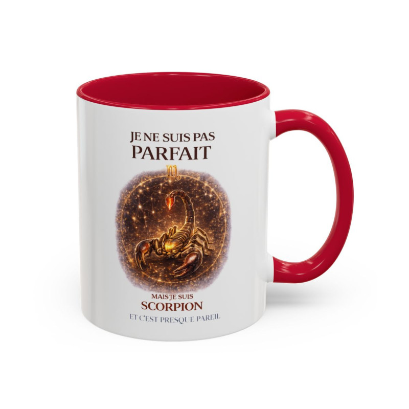 Tasse Signe Astrologique Scorpion Humour – Je Ne Suis Pas Parfait Mais Je Suis Scorpion – Mug Horoscope