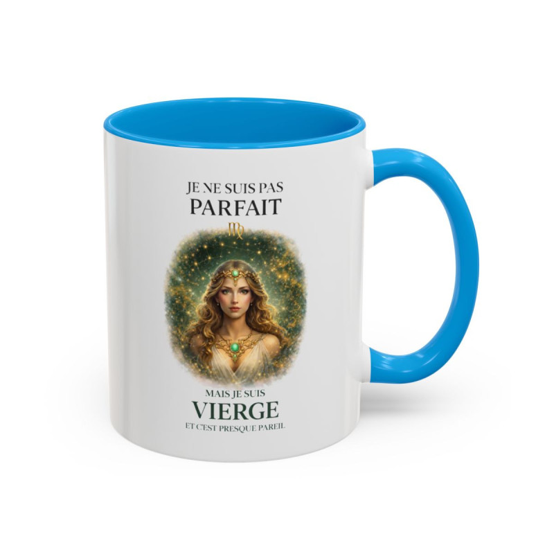 Tasse Signe Astrologique Vierge Humour – Je Ne Suis Pas Parfait Mais Je Suis Vierge – Mug Horoscope Cadeau