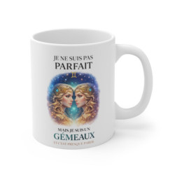 Mug Signe Astrologique Gémeaux – “Je Ne Suis Pas Parfait Mais Je Suis Gémeaux” – Tasse Horoscope Zodiac