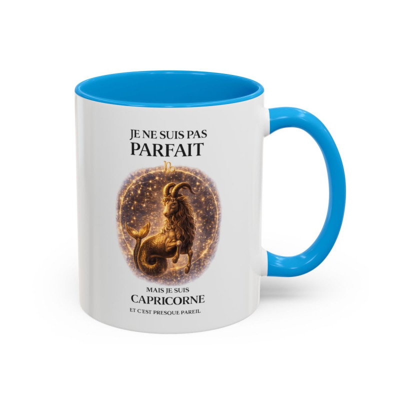 Tasse Signe Astrologique Capricorne Humour – Je Ne Suis Pas Parfait Mais Je Suis Capricorne – Mug