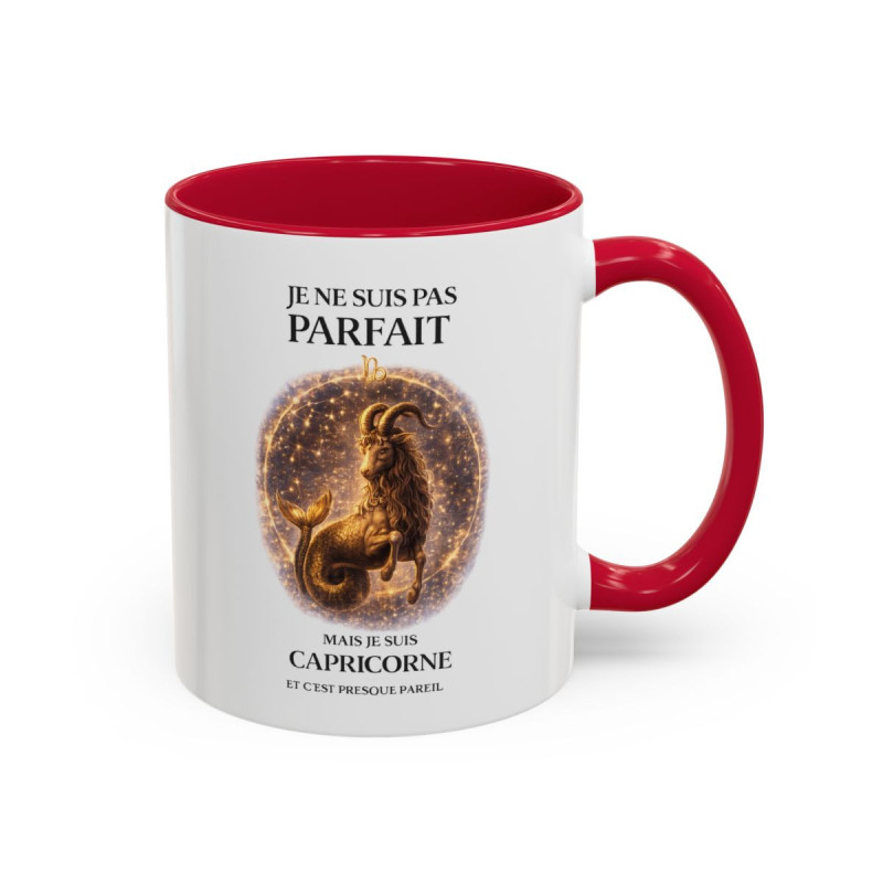 Tasse Signe Astrologique Capricorne Humour – Je Ne Suis Pas Parfait Mais Je Suis Capricorne – Mug