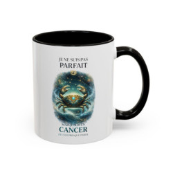 Tasse Signe Astrologique Cancer Humour – Je Ne Suis Pas Parfait Mais Je Suis Cancer – Mug Horoscope Cadeau Original