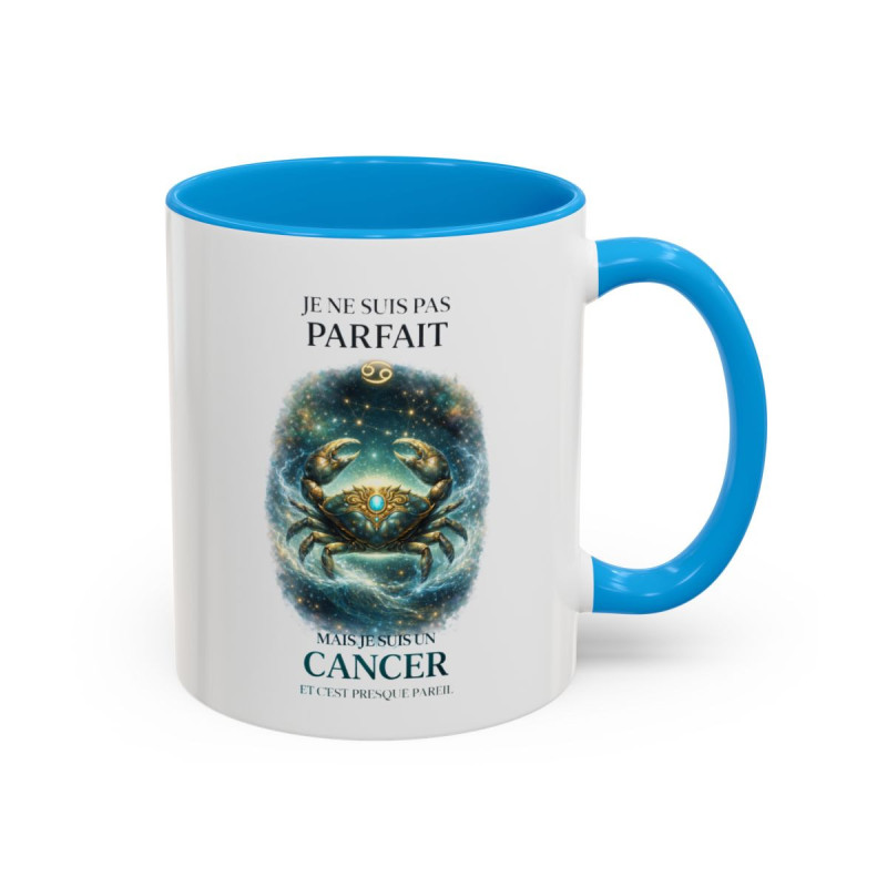 Tasse Signe Astrologique Cancer Humour – Je Ne Suis Pas Parfait Mais Je Suis Cancer – Mug Horoscope Cadeau Original