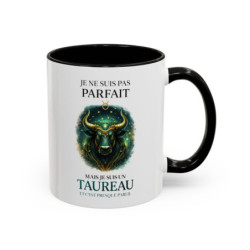 Tasse Signe Astrologique Taureau Humour – Je Ne Suis Pas Parfait Mais Je Suis Taureau – Mug Horoscope Cadeau Original