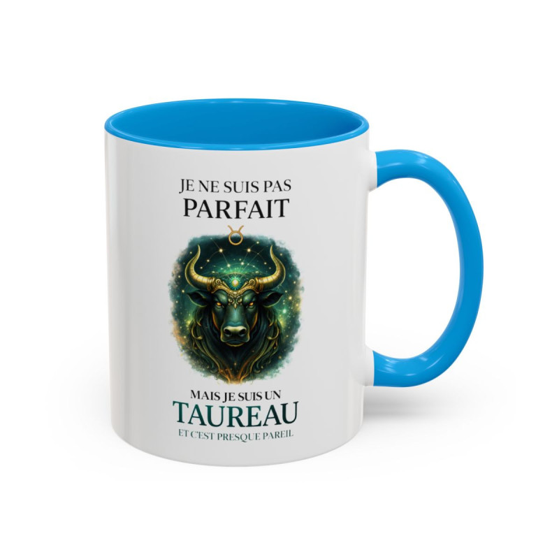 Tasse Signe Astrologique Taureau Humour – Je Ne Suis Pas Parfait Mais Je Suis Taureau – Mug Horoscope Cadeau Original
