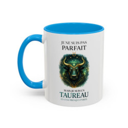 Tasse Signe Astrologique Taureau Humour – Je Ne Suis Pas Parfait Mais Je Suis Taureau – Mug Horoscope Cadeau Original