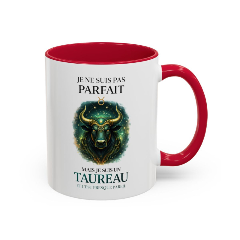 Tasse Signe Astrologique Taureau Humour – Je Ne Suis Pas Parfait Mais Je Suis Taureau – Mug Horoscope Cadeau Original