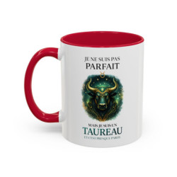 Tasse Signe Astrologique Taureau Humour – Je Ne Suis Pas Parfait Mais Je Suis Taureau – Mug Horoscope Cadeau Original