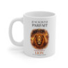Mug Signe Astrologique Lion – “Je Ne Suis Pas Parfait Mais Je Suis Lion” – Tasse Horoscope Zodiac Cosmique 325ml