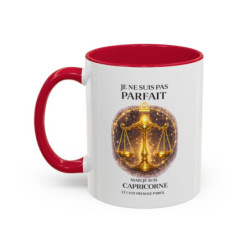Mug Signe Balance Astrologie – Je Ne Suis Pas Parfait Mais Je Suis Balance – Design Mystique