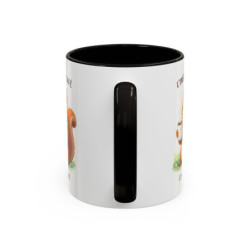 Tasse Café Humour Écureuil – L’Instant Café C’est Sacré – Mug Original Amoureux du Café Cadeau Drôle