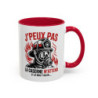 Tasse Pompier Humour – J’Peux Pas La Caserne M’Attend – Mug Cadeau Pompier Original Caserne Pompiers 325ml