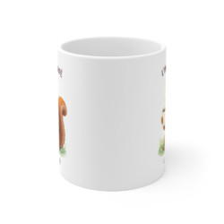 Mug Café Humoristique – “L’Instant Café C’est Sacré” – Tasse Écureuil Mignon 325ml