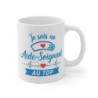 Mug Aide-Soignant Humoristique – “Je Suis un Aide-Soignant au Top” – Tasse Métier Santé 325ml