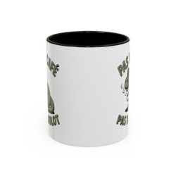 Mug Pas de Café Pas de Boulot – Tasse Humour Dinosaure Café Cadeau Collègue Homme Femme Noir Bleu Rouge 325ml