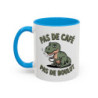 Mug Pas de Café Pas de Boulot – Tasse Humour Dinosaure Café Cadeau Collègue Homme Femme Noir Bleu Rouge 325ml