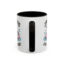 Mug J’peux pas j’ai Aqua-Poney – Tasse Humour Licorne Cadeau Femme Fille Collègue Noir Bleu Rouge 325ml