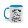 Mug J’peux pas j’ai Aqua-Poney – Tasse Humour Licorne Cadeau Femme Fille Collègue Noir Bleu Rouge 325ml