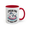Mug J’peux pas j’ai Aqua-Poney – Tasse Humour Licorne Cadeau Femme Fille Collègue Noir Bleu Rouge 325ml