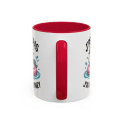 Mug J’peux pas j’ai Aqua-Poney – Tasse Humour Licorne Cadeau Femme Fille Collègue Noir Bleu Rouge 325ml