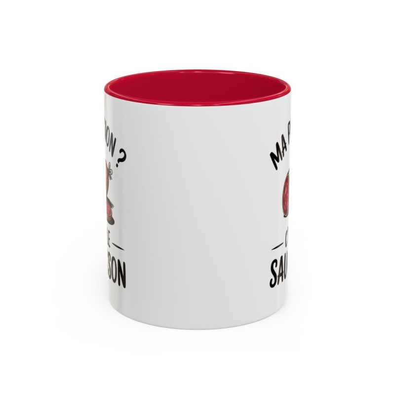 Mug Ma Passion C’est le Saucisson – Tasse Humour Apéro Cadeau Homme Collègue Amateur de Saucisson