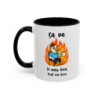 Mug Ça Va Je Vais Bien Tout Va Bien – Tasse Humour Canard Cadeau Collègue Travail Humour Noir Bleu Rouge 325ml