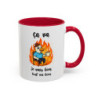 Mug Ça Va Je Vais Bien Tout Va Bien – Tasse Humour Canard Cadeau Collègue Travail Humour Noir Bleu Rouge 325ml