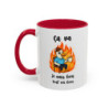 Mug Ça Va Je Vais Bien Tout Va Bien – Tasse Humour Canard Cadeau Collègue Travail Humour Noir Bleu Rouge 325ml