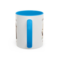 Mug L’Instant Thé C’est Sacré – Tasse Humour Thé Loutre Cadeau Amateur Thé Noir Bleu Rouge 325ml