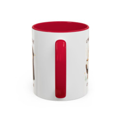 Mug L’Instant Thé C’est Sacré – Tasse Humour Thé Loutre Cadeau Amateur Thé Noir Bleu Rouge 325ml