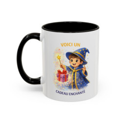 Mug Voici un Cadeau Enchanté – Tasse Magicien Enfant Cadeau Magique Idée Cadeau Original