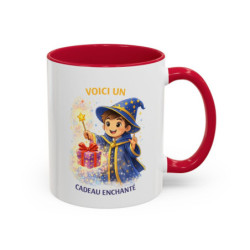 Mug Voici un Cadeau Enchanté – Tasse Magicien Enfant Cadeau Magique Idée Cadeau Original